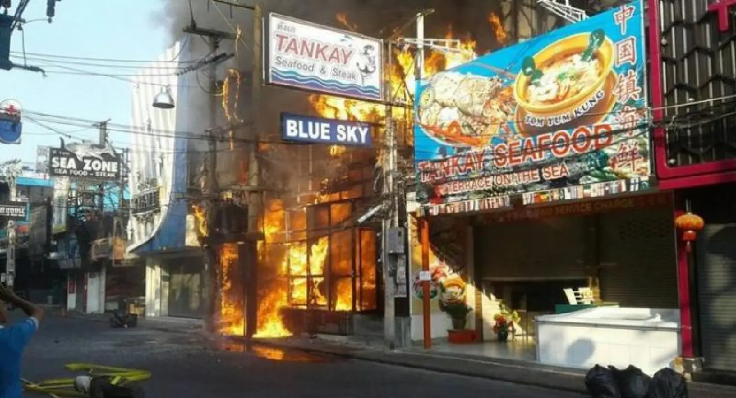 Fire guts Pattaya club Fire guts Pattaya club