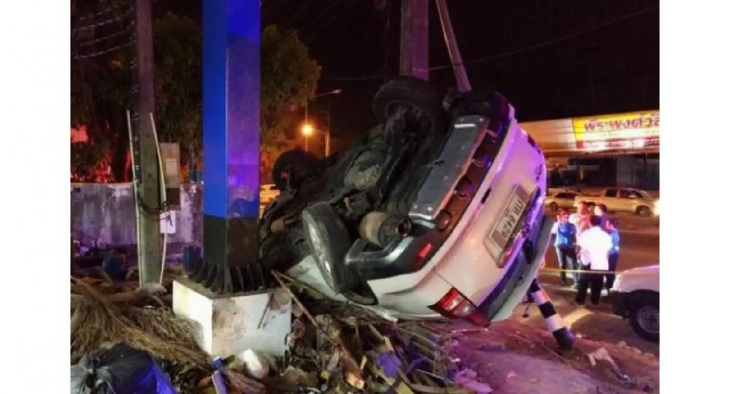 Phuket partygoers injured in early morning crash Phuket partygoers injured in early morning crash