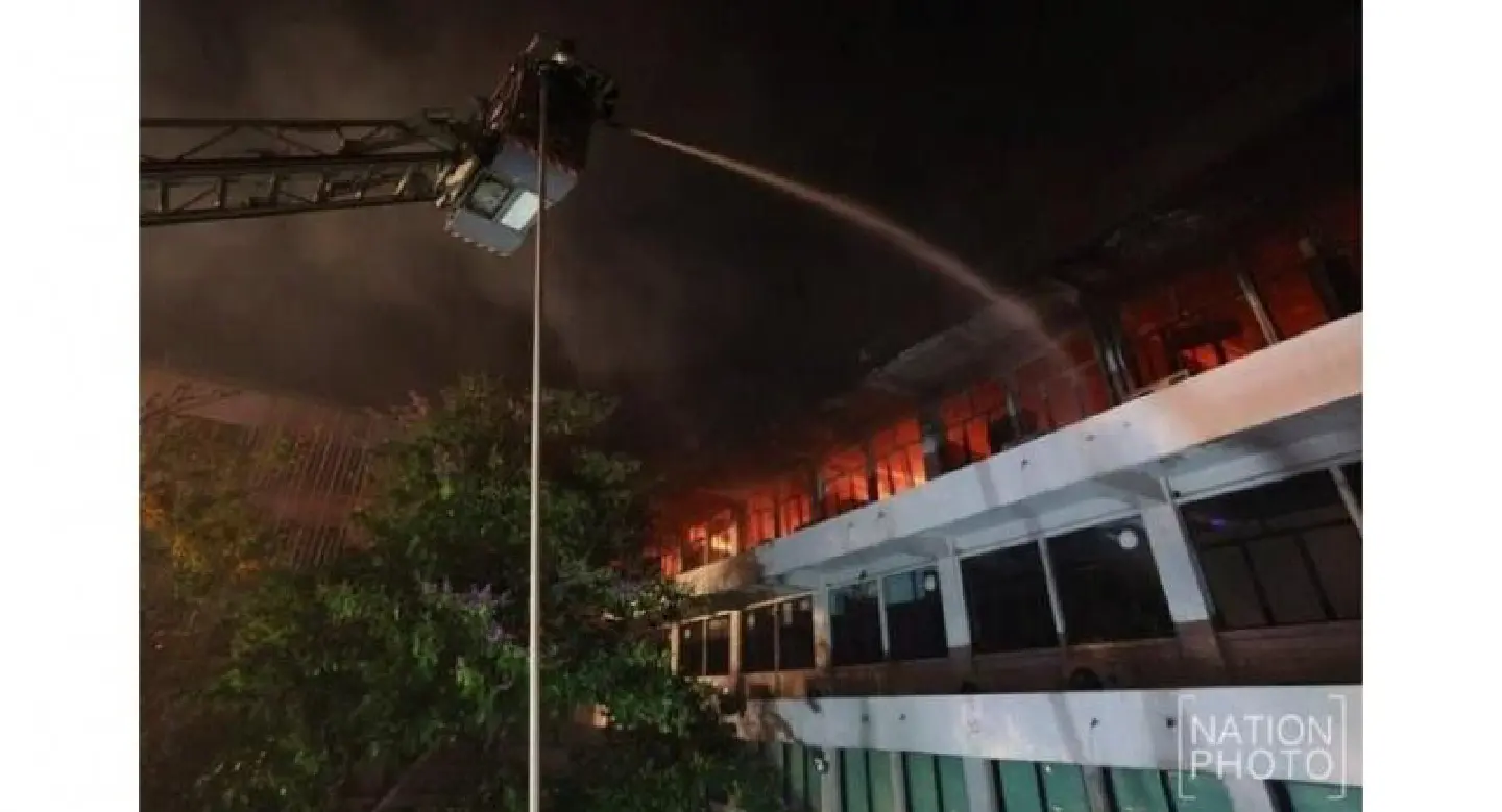 Probe into Provincial Waterworks head office blaze Probe into Provincial Waterworks head office blaze