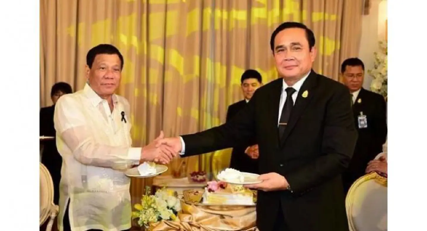 Prayut celebrates Duterte's birthday in advance Prayut celebrates Duterte's birthday in advance
