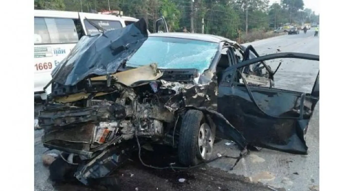 Two killed, three injured in Phang Nga pileup Two killed, three injured in Phang Nga pileup