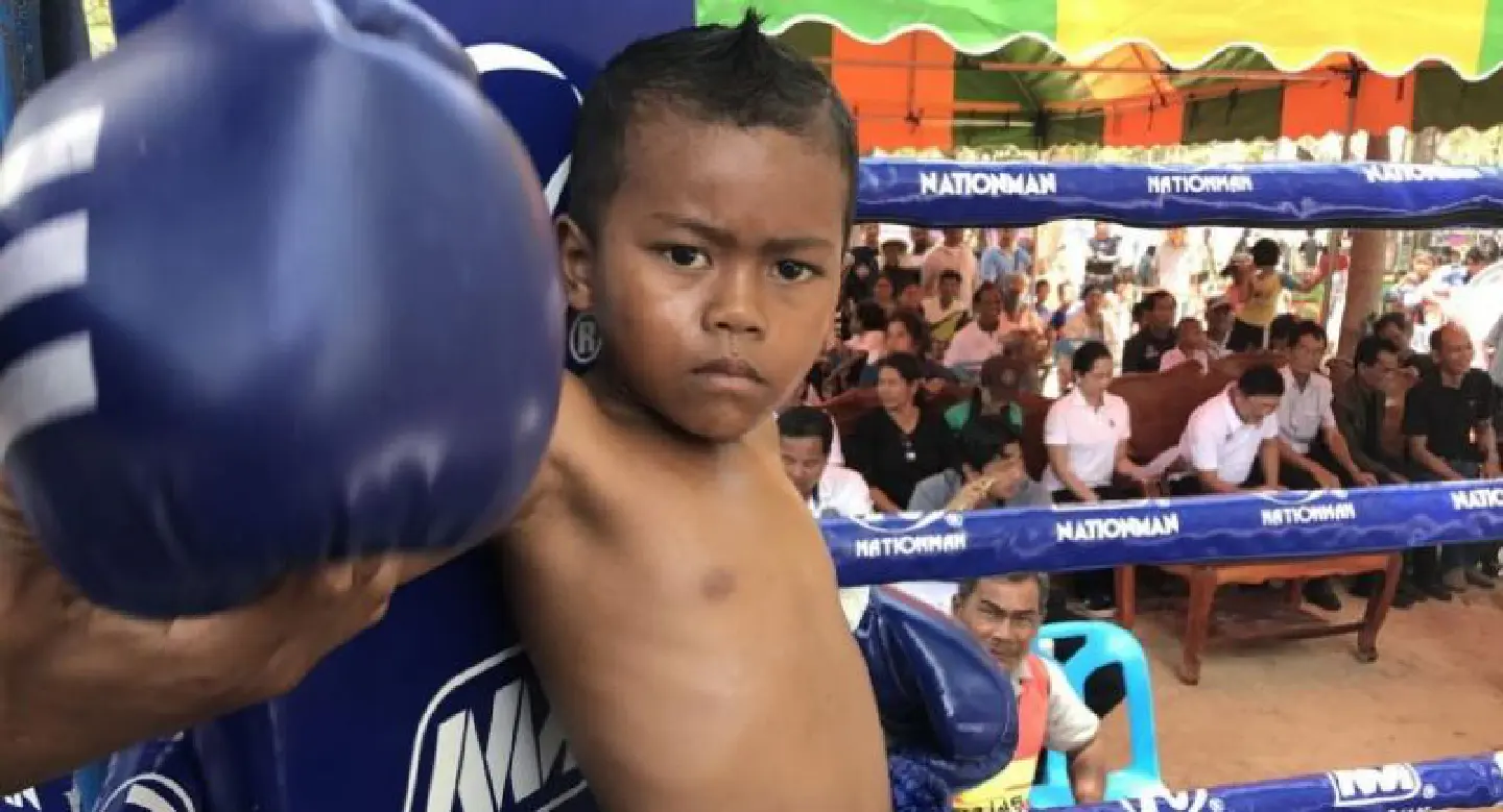 Kindergarten children take part in Muay Thai boxing competition Kindergarten children take part in Muay Thai boxing competition
