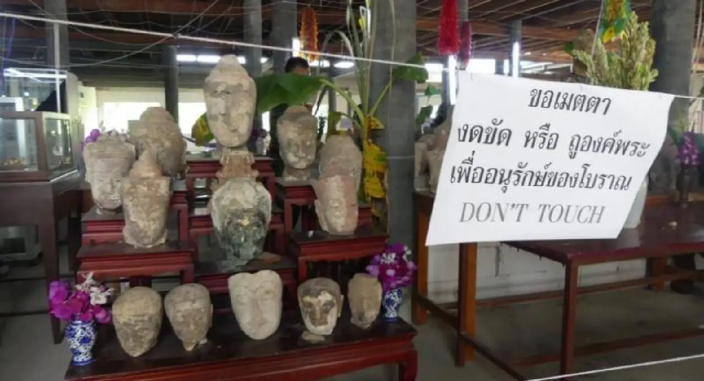‘Priceless’ Buddha heads found under Pathum Thani temple cleaned up and documented ‘Priceless’ Buddha heads found under Pathum Thani temple cleaned up and documented