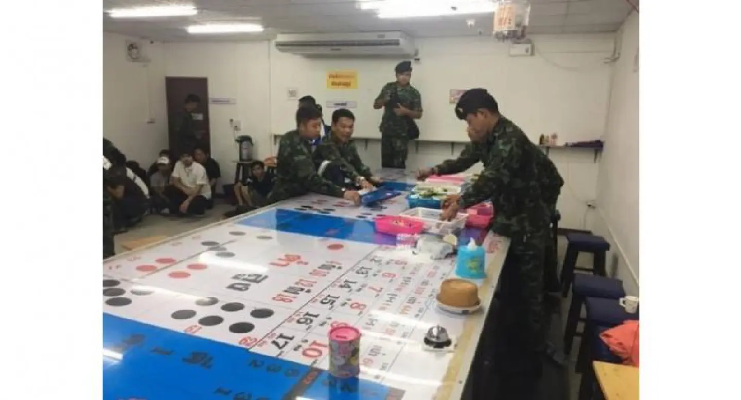 38 people arrested at Pathum Thani gambling den 38 people arrested at Pathum Thani gambling den
