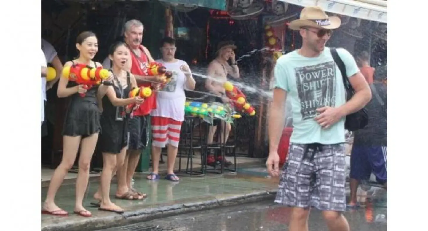 Songkran festivities hit Patong, police warn against sexual harassment Songkran festivities hit Patong, police warn against sexual harassment