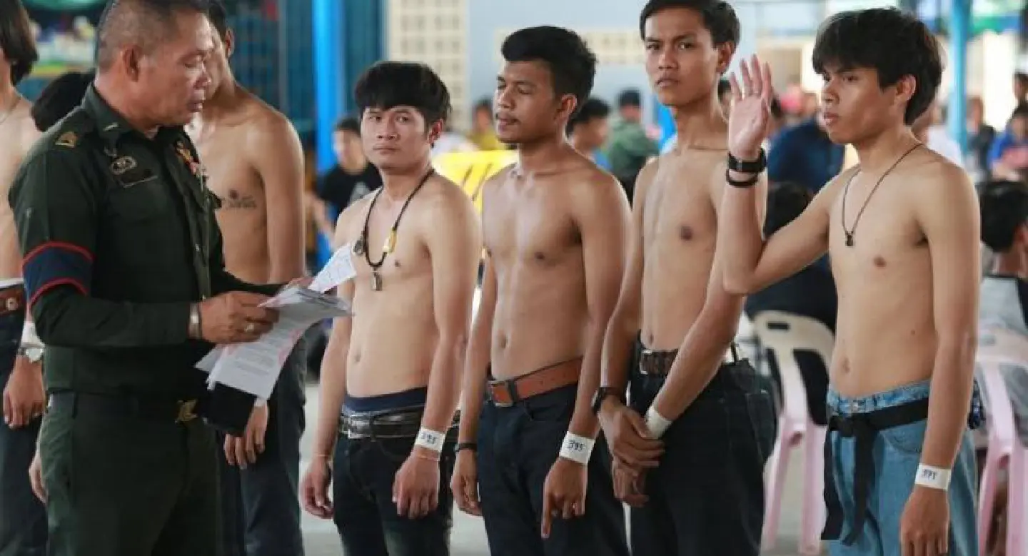 49% of eligible Thai men volunteer to be conscripted 49% of eligible Thai men volunteer to be conscripted