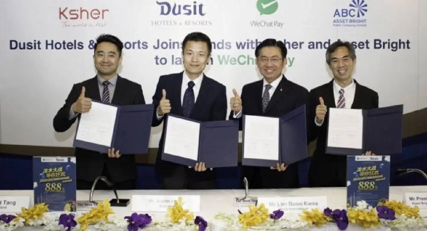 Dusit Hotels accepts WeChat Pay transactions from Chinese guests Dusit Hotels accepts WeChat Pay transactions from Chinese guests
