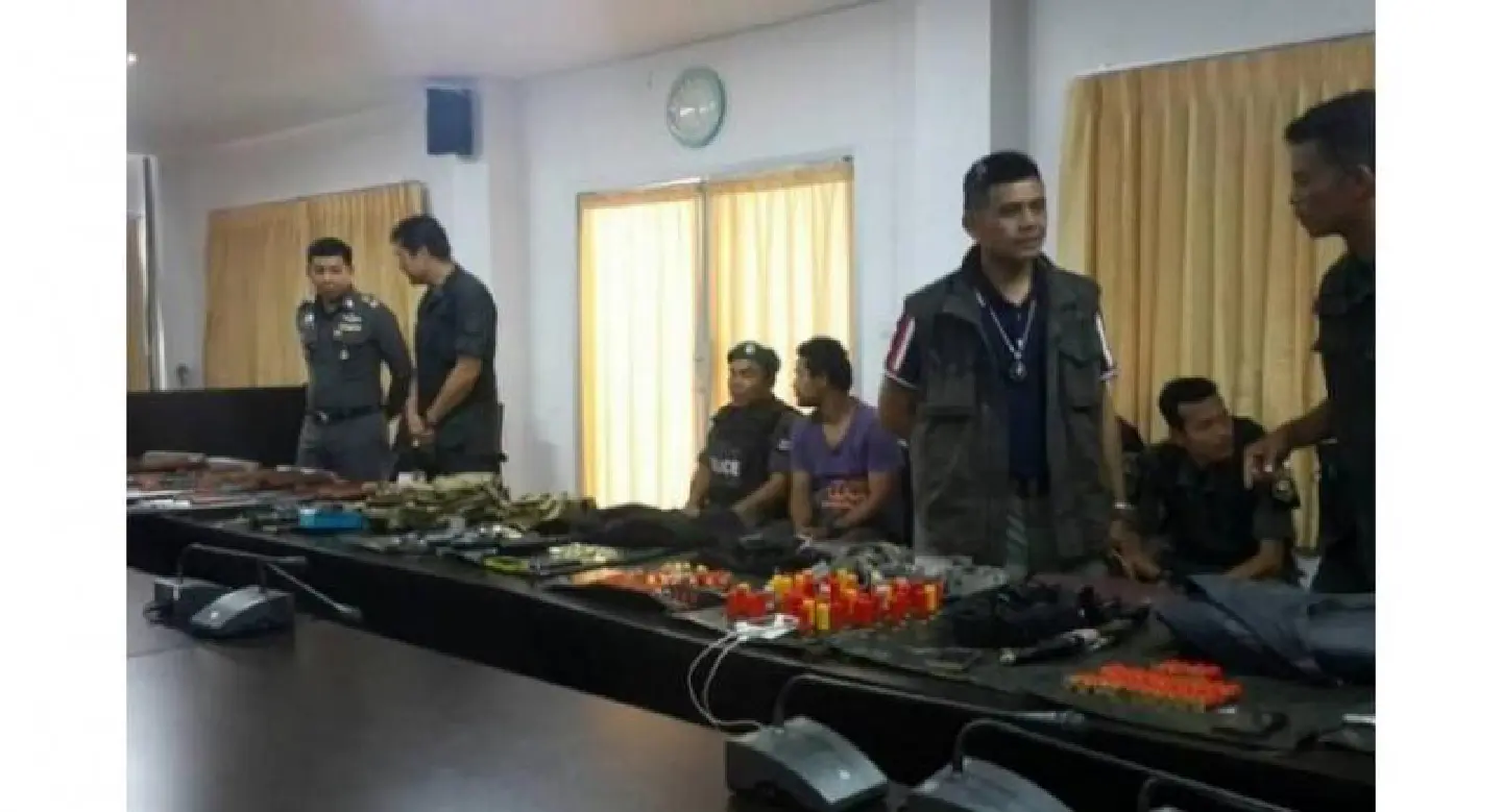 Ex-military among those arrested for criminal association in Krabi Ex-military among those arrested for criminal association in Krabi