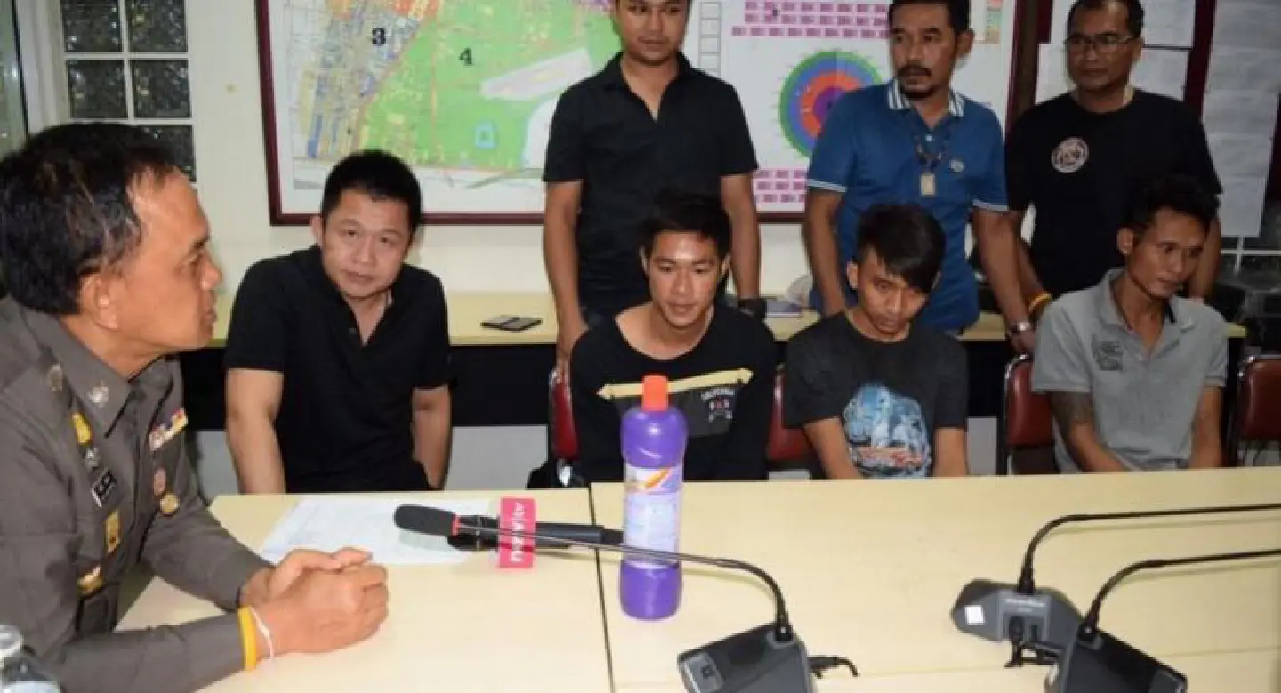Three arrested for lobbing bomb in front of police station in Bangkok Three arrested for lobbing bomb in front of police station in Bangkok