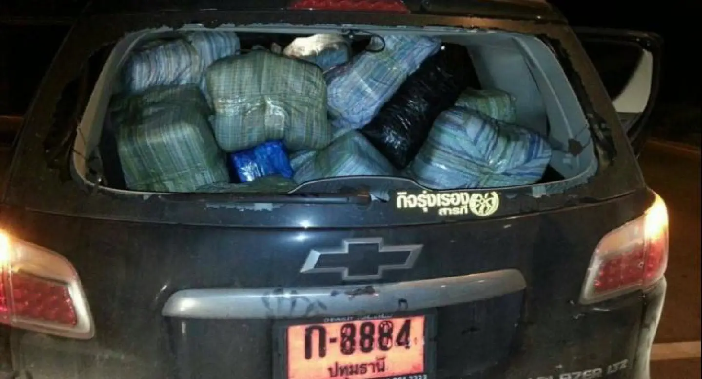 Two arrested as police intercept huge haul of meth pills and ‘ice’ in Chiang Rai Two arrested as police intercept huge haul of meth pills and ‘ice’ in Chiang Rai