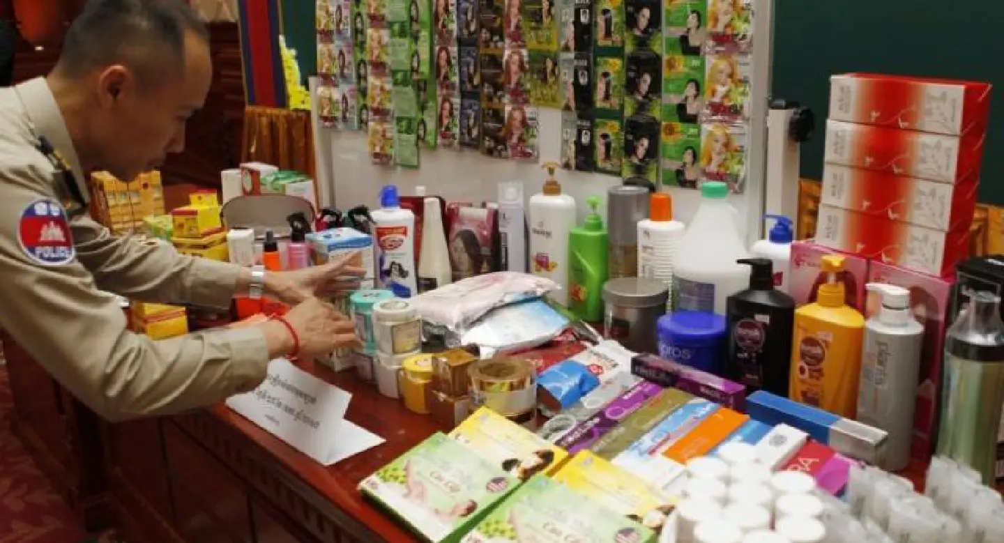 Cambodia seizes 68 tonnes of fake cosmetic products Cambodia seizes 68 tonnes of fake cosmetic products