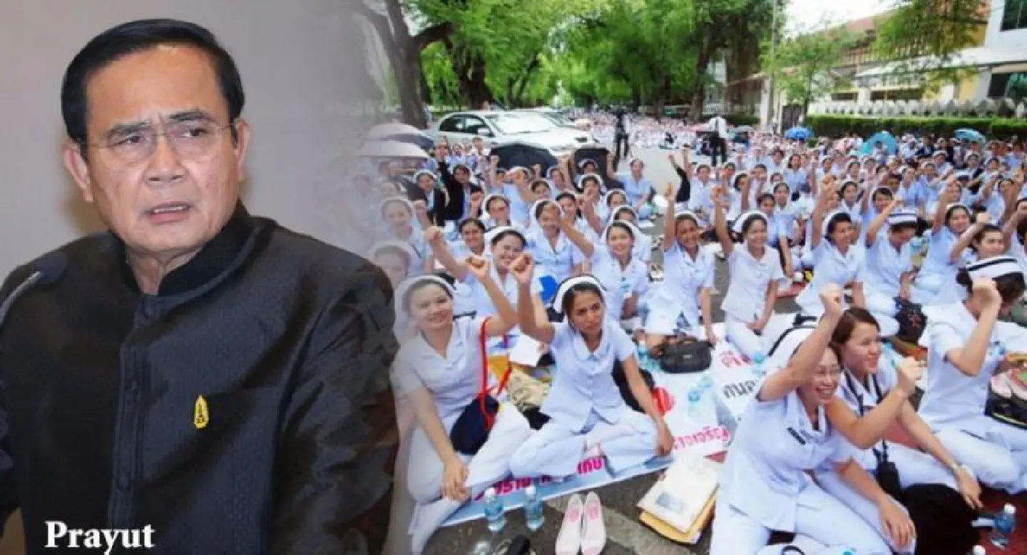 Prayut tells nurses to stop protesting, ministry must stick to hiring regulations Prayut tells nurses to stop protesting, ministry must stick to hiring regulations