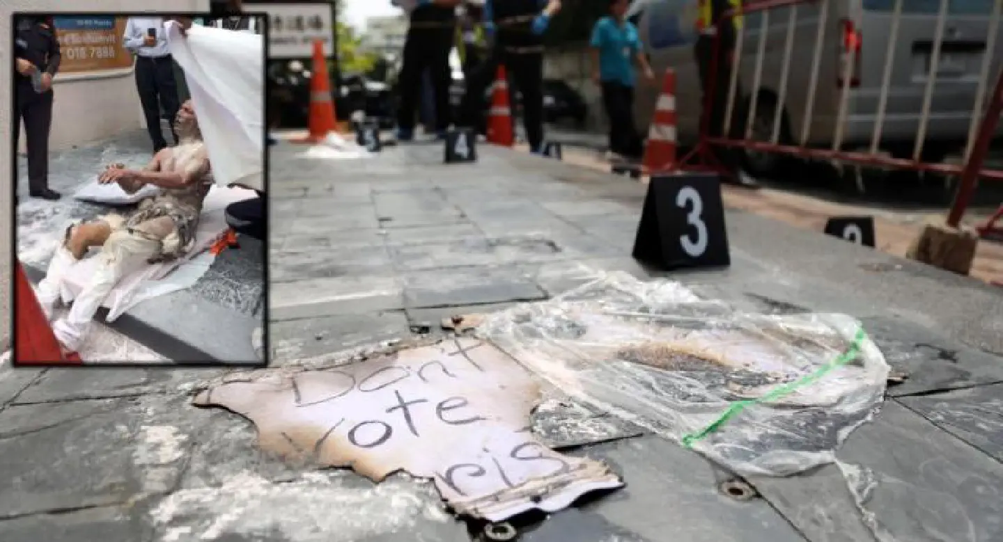 Update : Iranian sets himself on fire outside Iranian Embassy in Bangkok