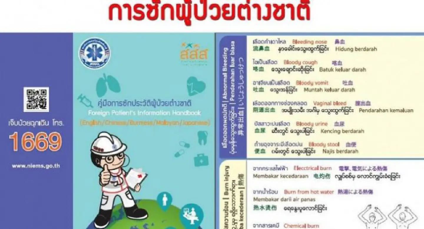 Multilingual handbooks distributed to help medics assist foreign accident victims Multilingual handbooks distributed to help medics assist foreign accident victims