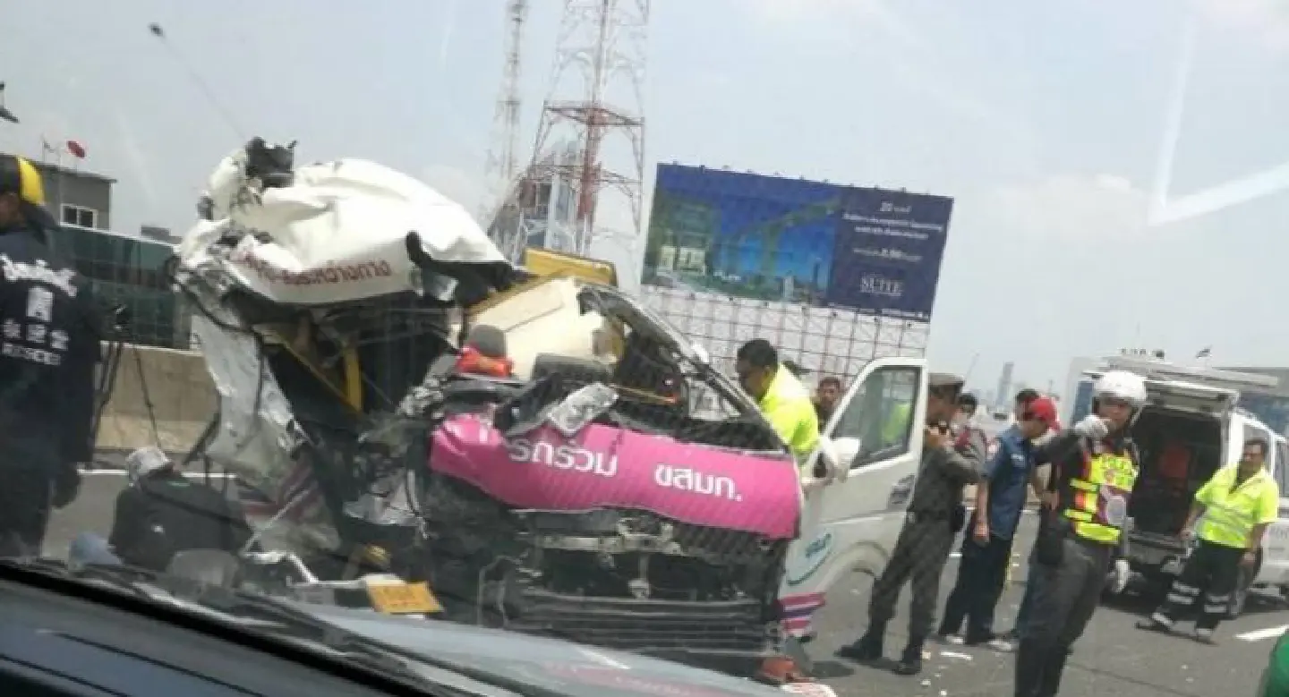 Two killed, several injured after passenger van crashes into truck Two killed, several injured after passenger van crashes into truck