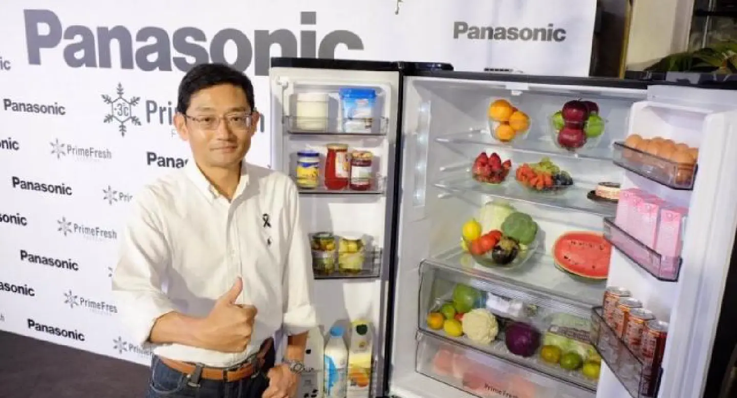 Panasonic in fridge push Panasonic in fridge push