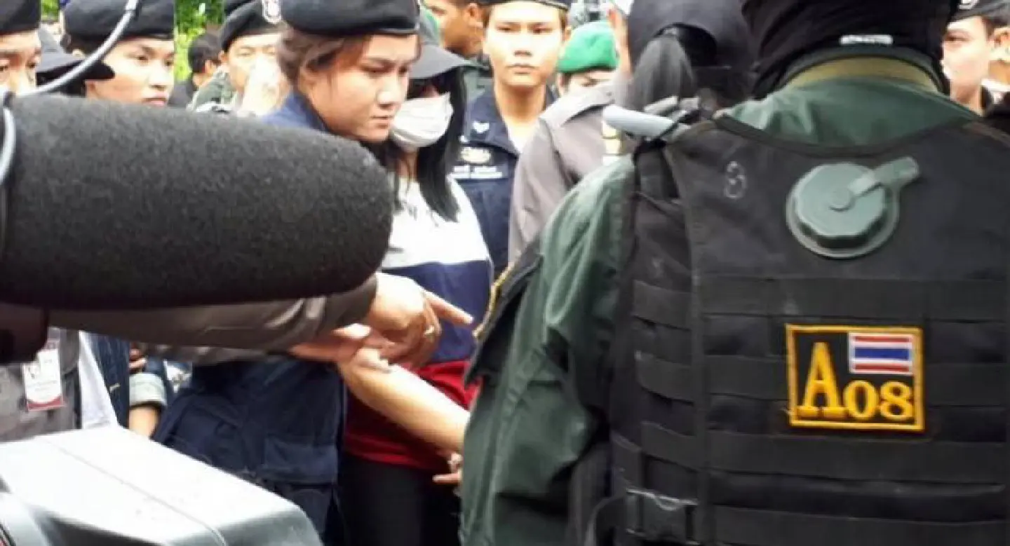 Suspects in high-profile murder case paraded during reenactment Suspects in high-profile murder case paraded during reenactment