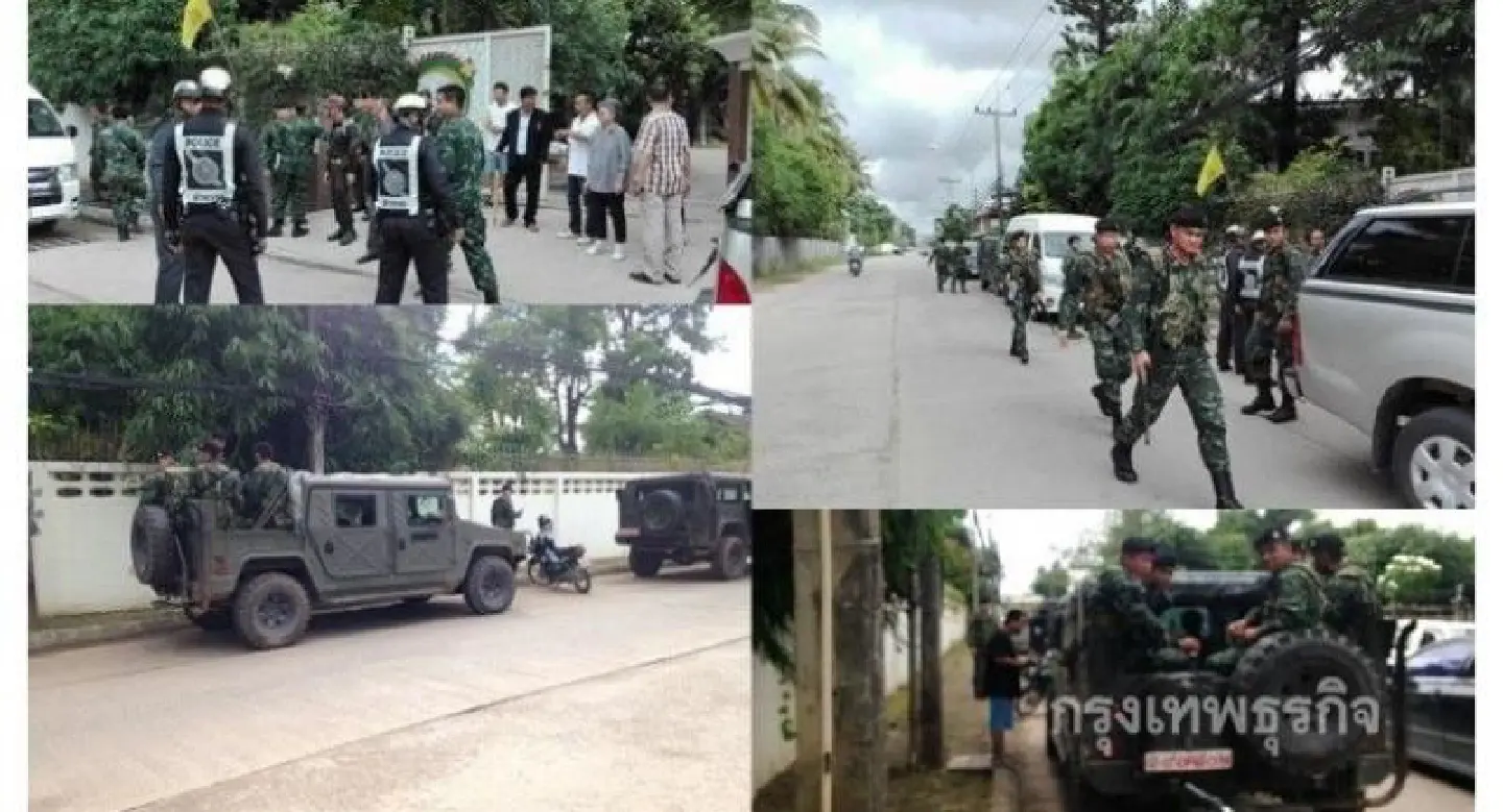 Soldiers search Tak home of Democrat deputy leader Soldiers search Tak home of Democrat deputy leader