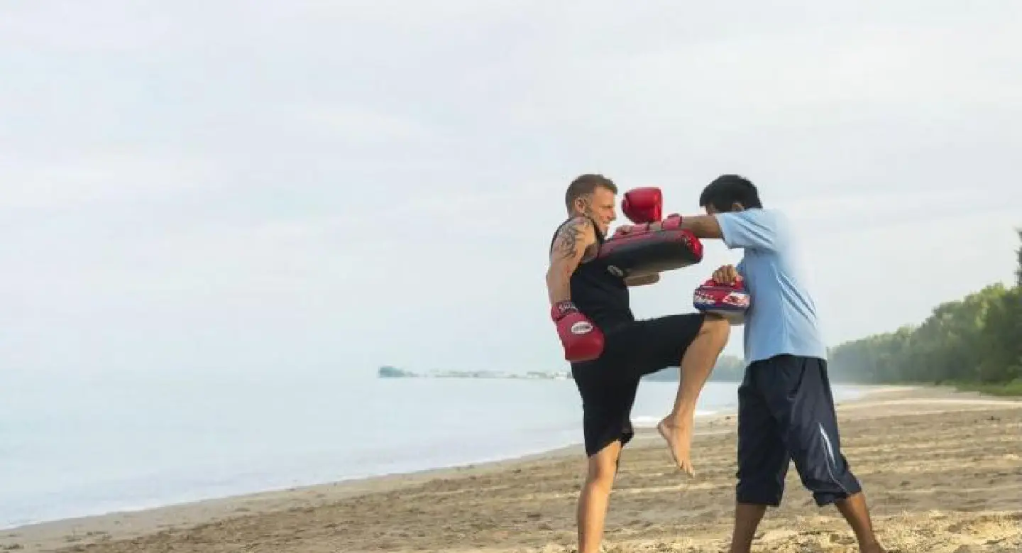 Boutique resort offers muay thai fitness programmes by the beach