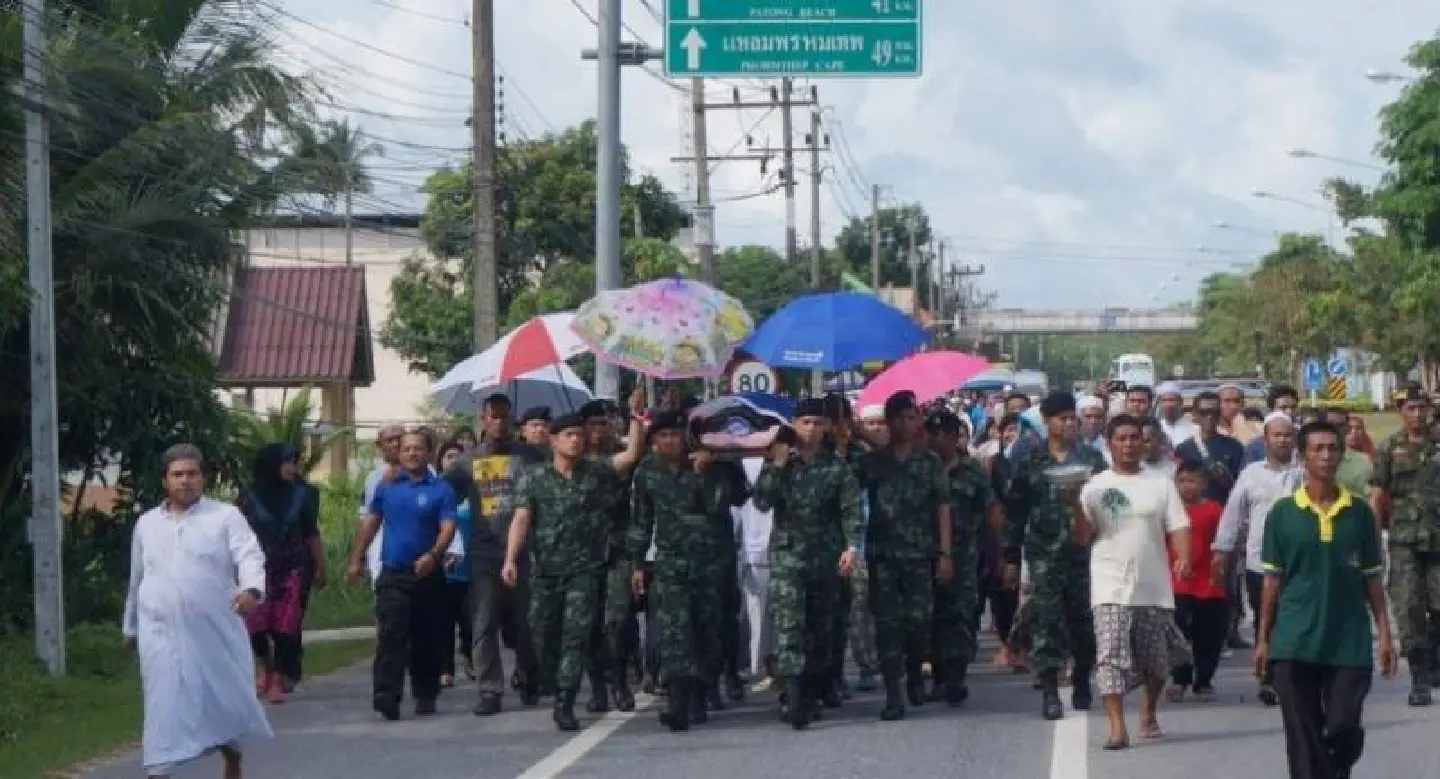 Phuket soldier killed by bomb in Pattani honored, buried here this morning Phuket soldier killed by bomb in Pattani honored, buried here this morning