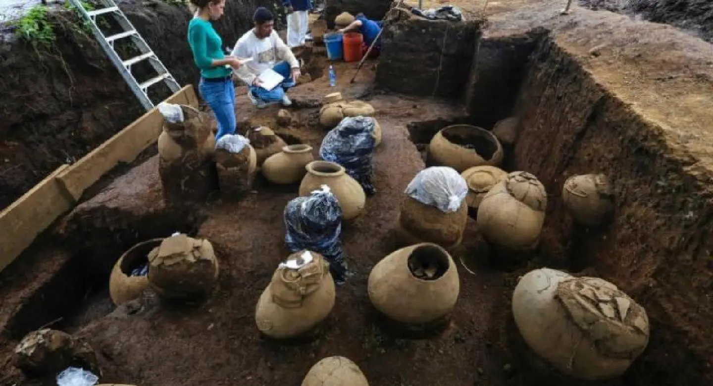 New stadium build unearths 1,200-year-old cemetery in Nicaragua New stadium build unearths 1,200-year-old cemetery in Nicaragua