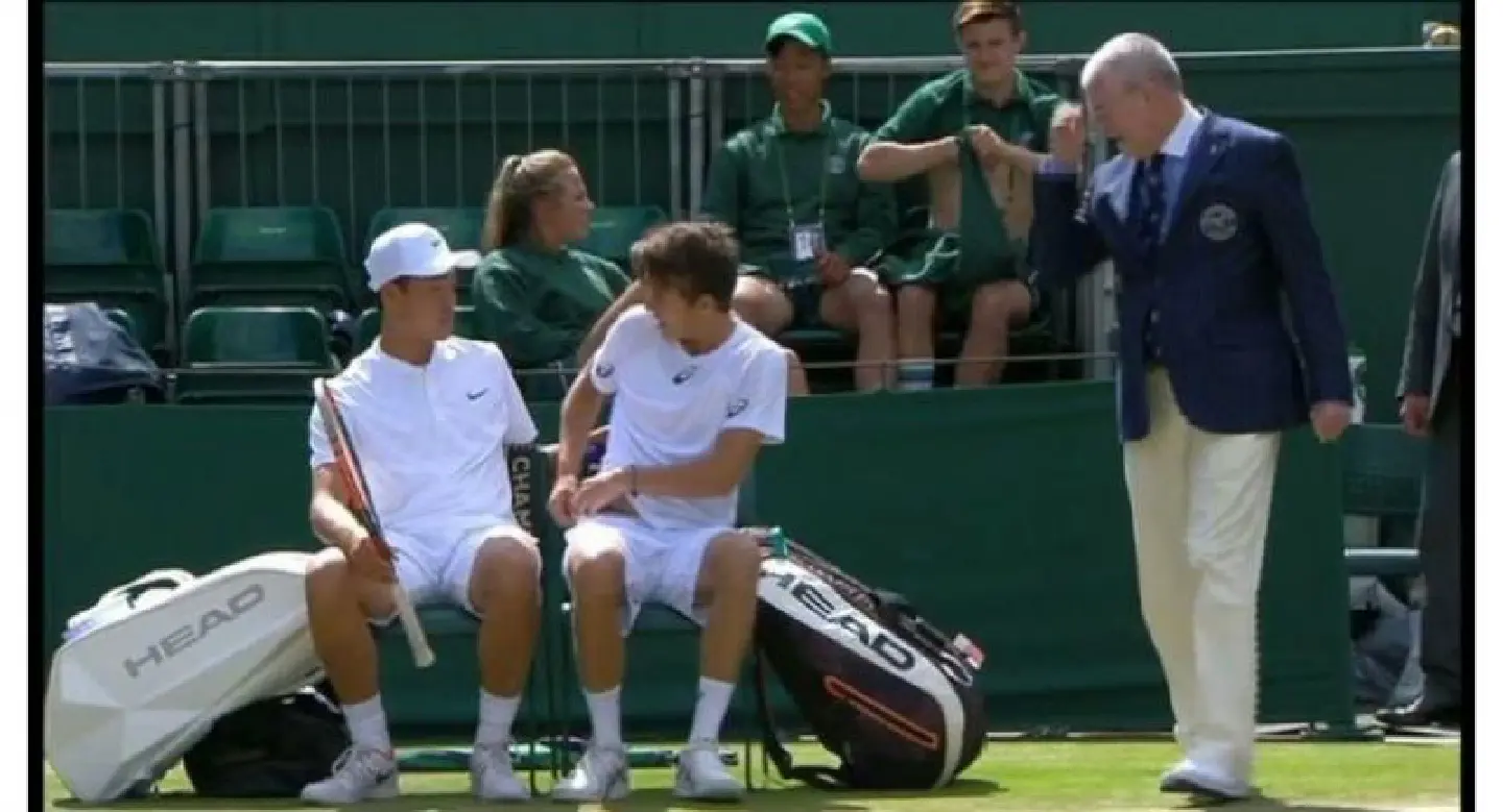 Boxers rebellion -- Wimbledon forces juniors to change underwear Boxers rebellion -- Wimbledon forces juniors to change underwear