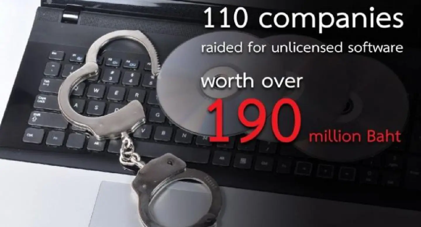 110 companies raided for unlicensed software in 2017 110 companies raided for unlicensed software in 2017
