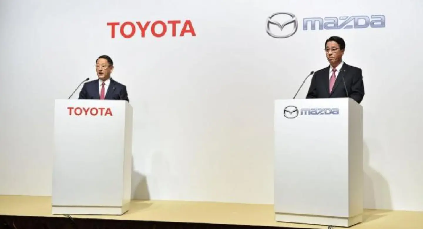 Toyota, Mazda unveil capital tie-up plans, $1.6 billion joint plant eyed in U.S. Toyota, Mazda unveil capital tie-up plans, $1.6 billion joint plant eyed in U.S.