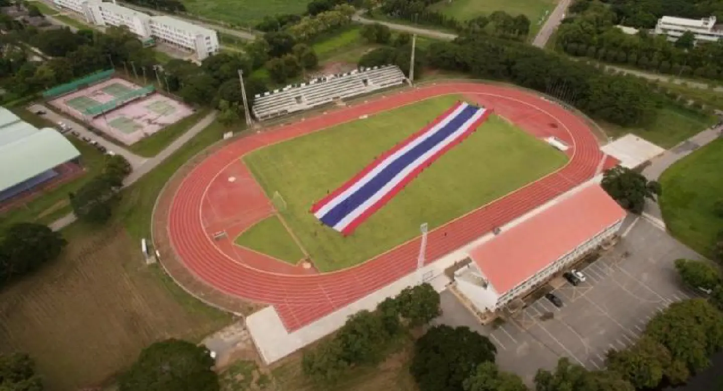 Giant Thai flag ready to cheer national team Giant Thai flag ready to cheer national team