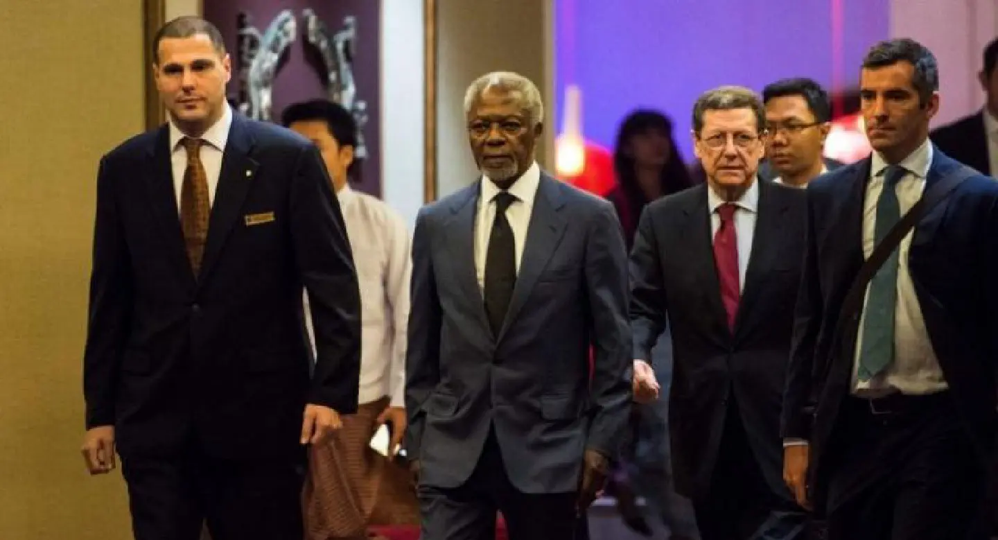 Annan's ’s condolences go to security guards who lost life in terrorist attacks in Rakhine Annan's ’s condolences go to security guards who lost life in terrorist attacks in Rakhine