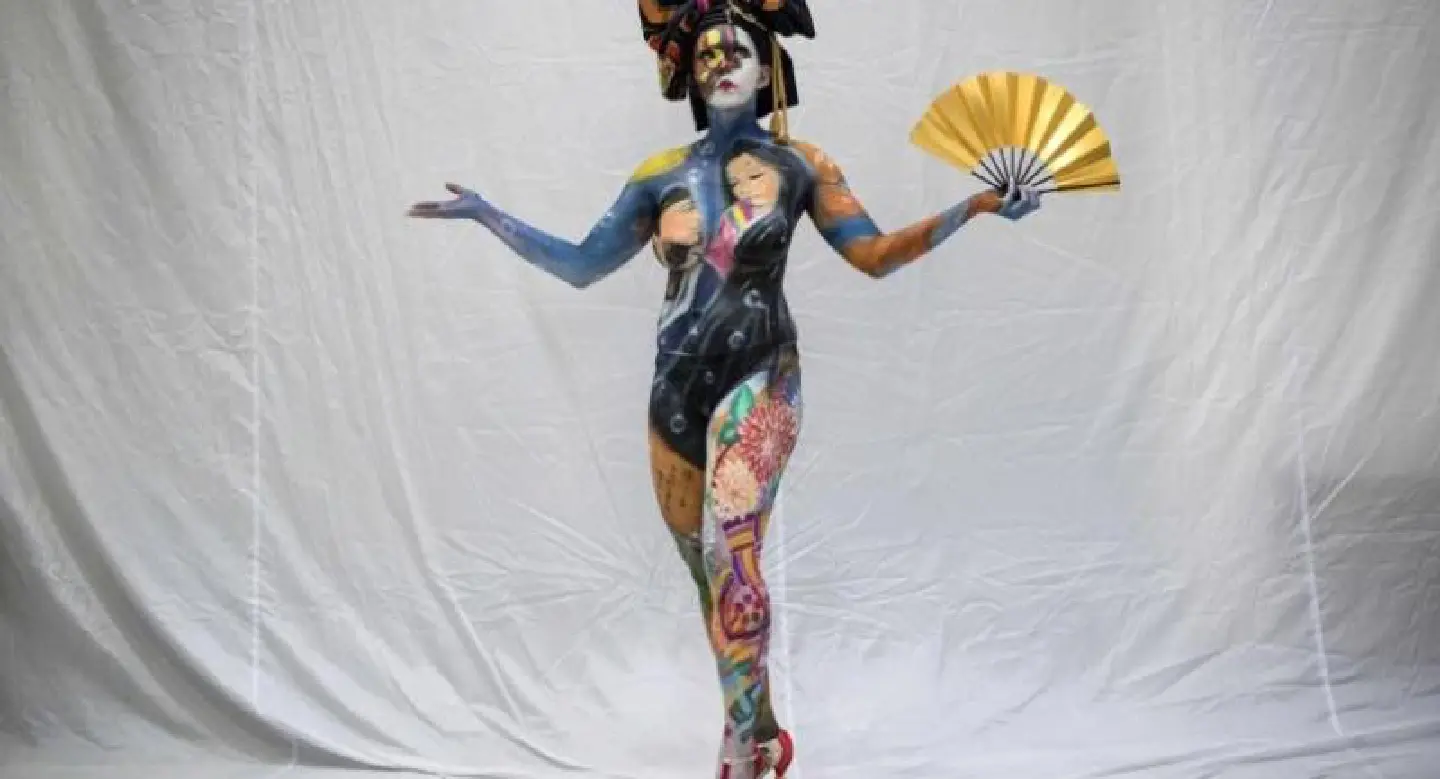 Naked models become living art at S. Korea festival Naked models become living art at S. Korea festival