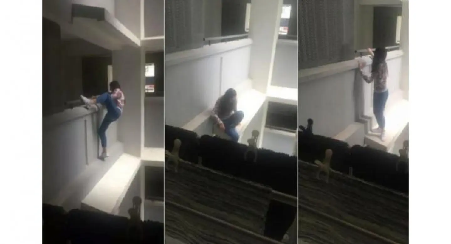 21-year-old woman arrested for trying to climb down one floor to get into ex-boyfriend's flat 21-year-old woman arrested for trying to climb down one floor to get into ex-boyfriend's flat