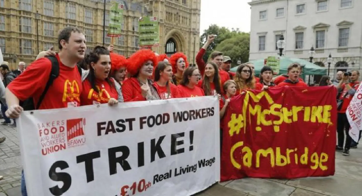 McDonald's staff stage first ever UK strike McDonald's staff stage first ever UK strike