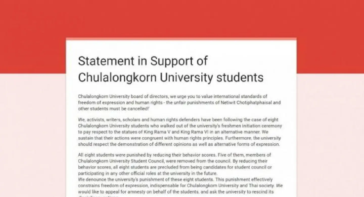 Chomsky among signers of pro-Netiwit petition