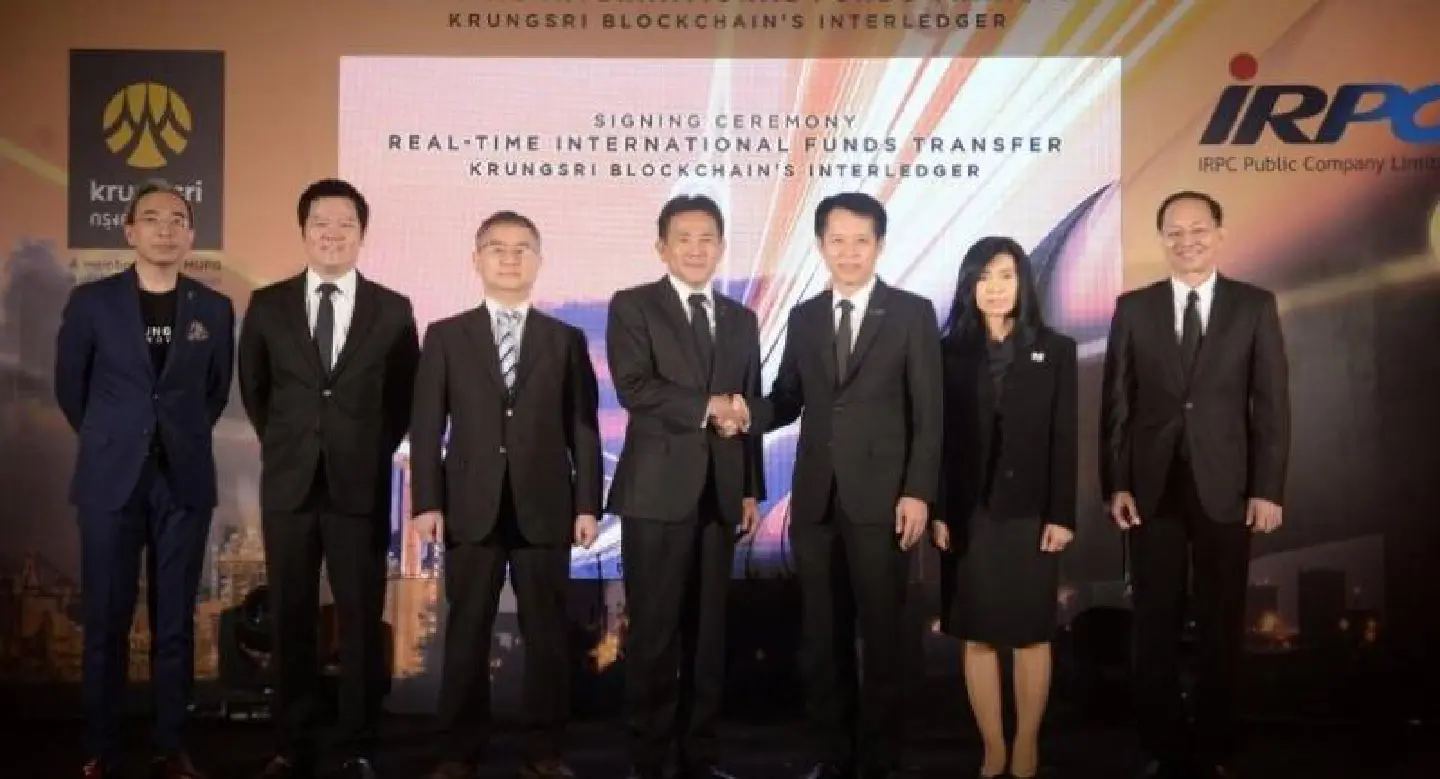 Krungsri and IRPC hail use of blockchain technology