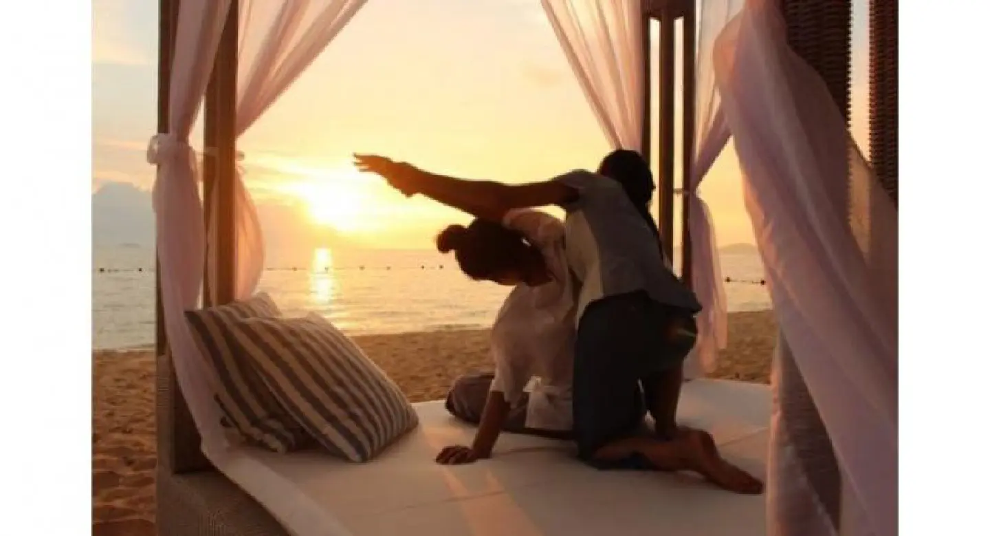 Chilling at sunset