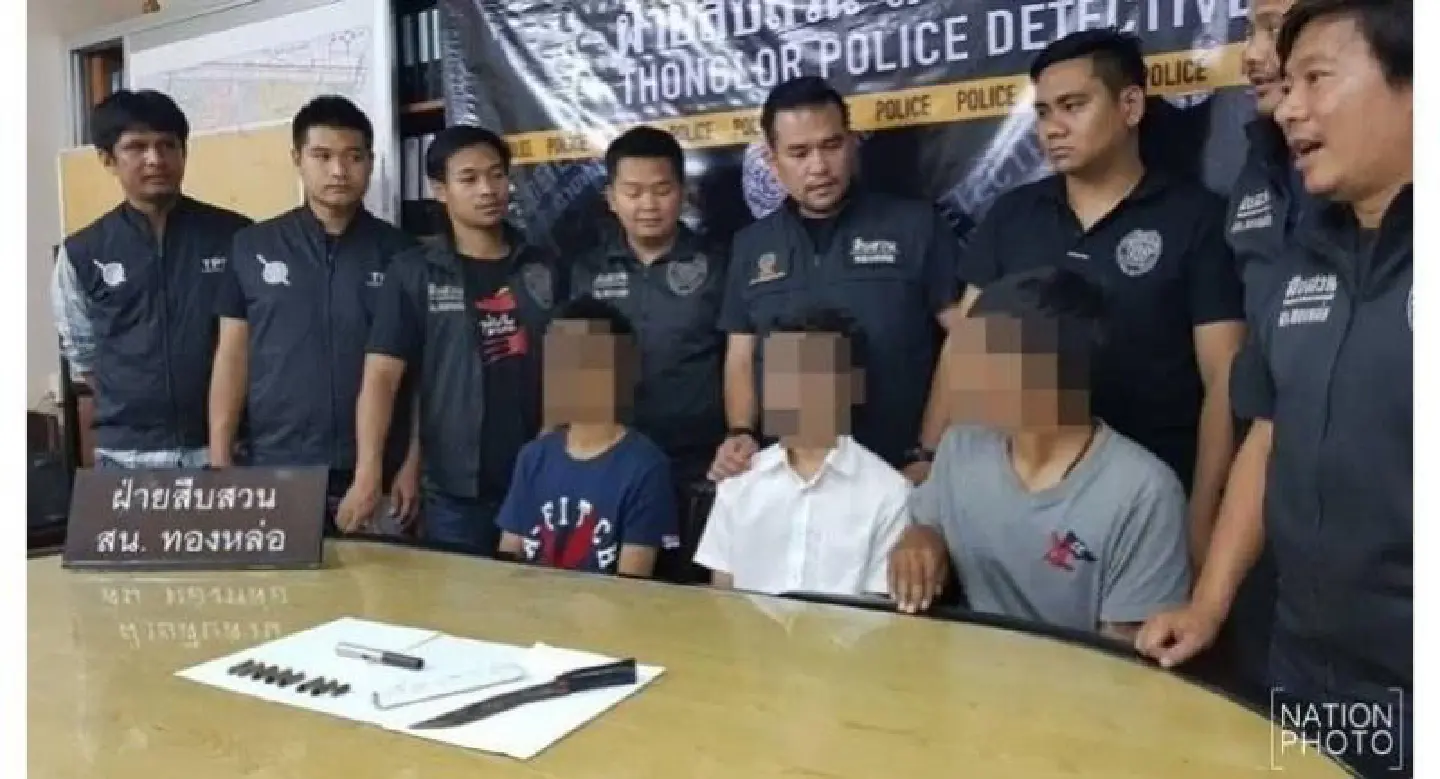 Three charged over Sukhumvit mugging Three charged over Sukhumvit mugging