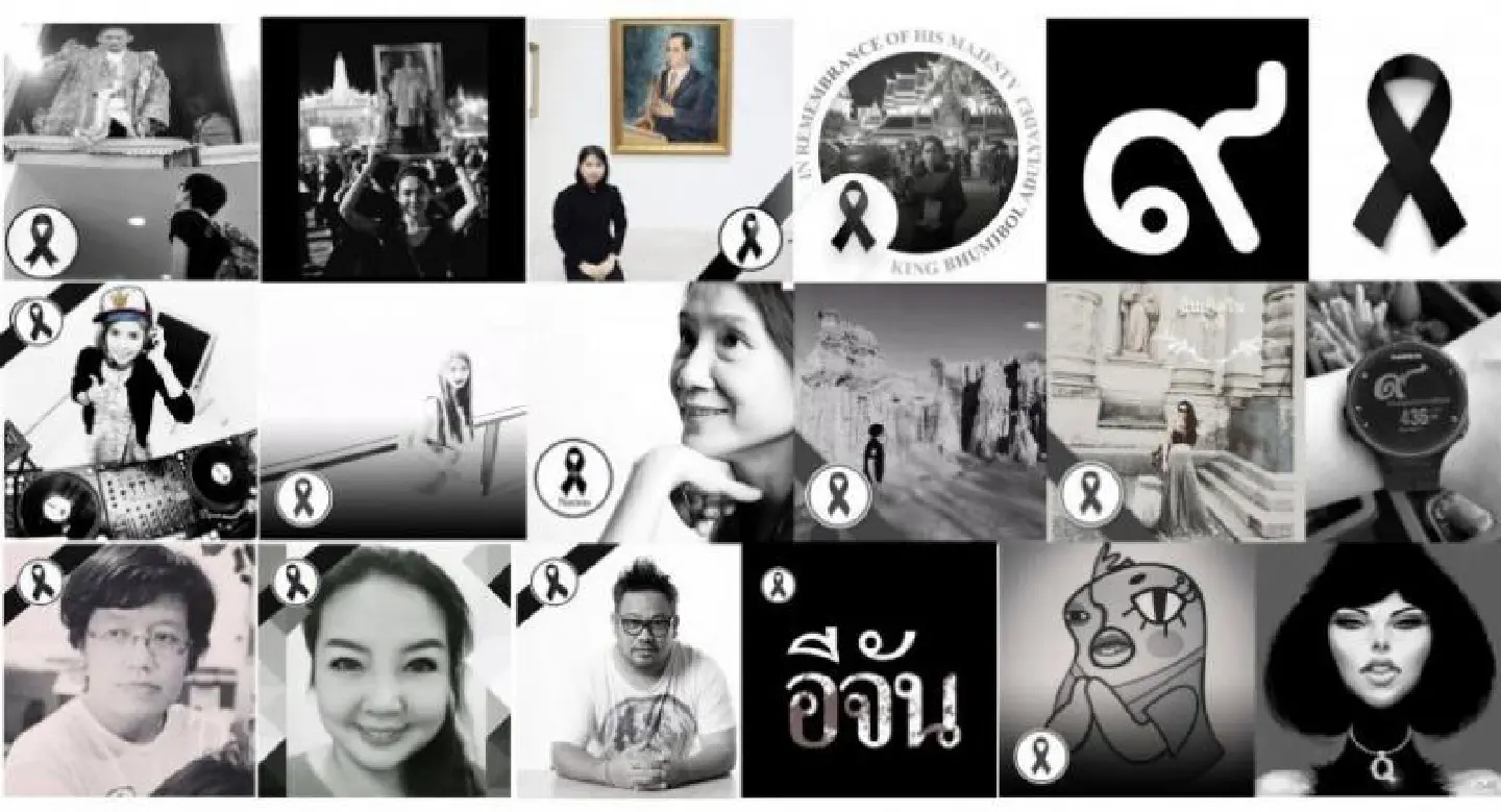 Social media tones down in memory of King Rama IX Social media tones down in memory of King Rama IX