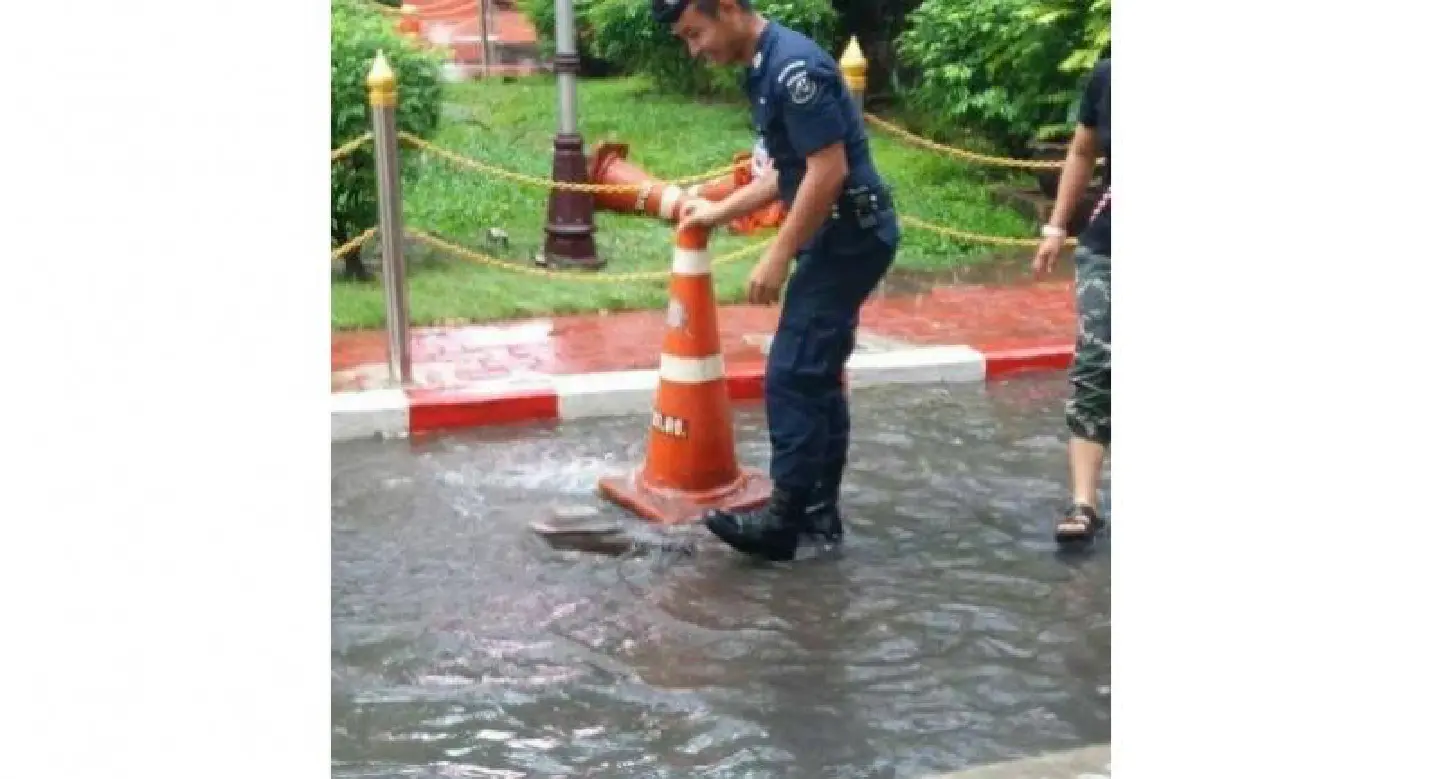 Catfish caper at police headquarters
