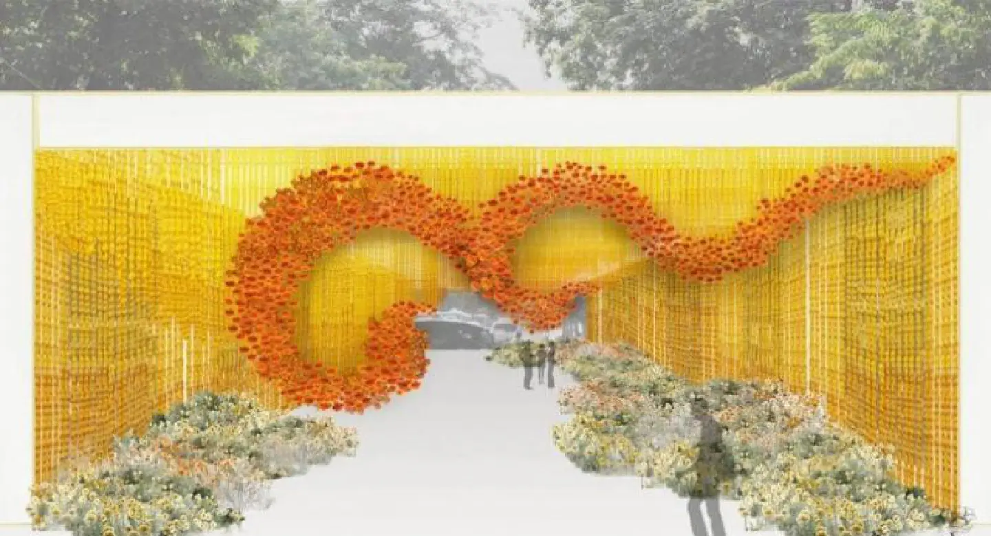 Floral arches for His Majesty Floral arches for His Majesty