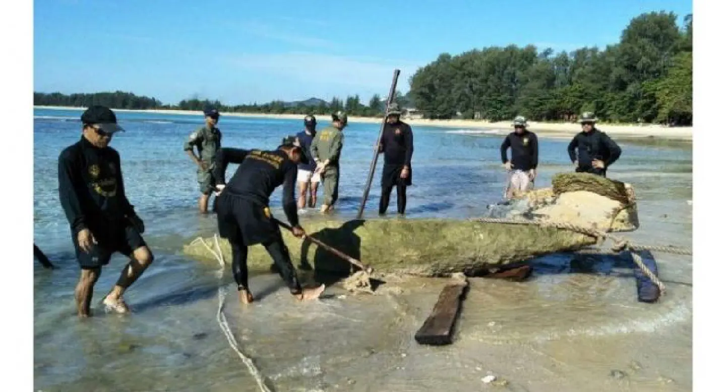 Minesweeper relic taken to Phang Nga Minesweeper relic taken to Phang Nga