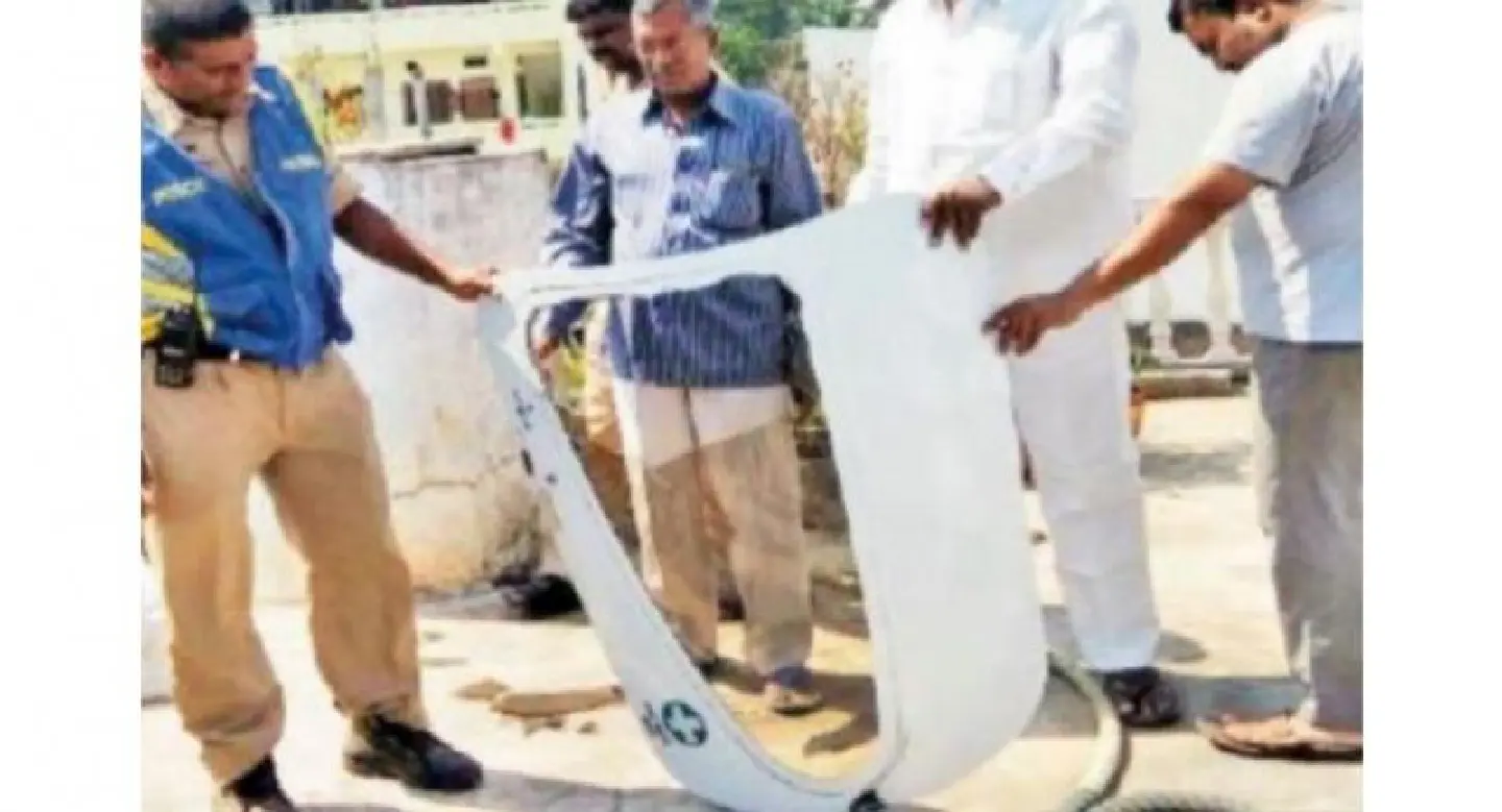 Indian man saved by lunch break as door falls off plane and on to house Indian man saved by lunch break as door falls off plane and on to house