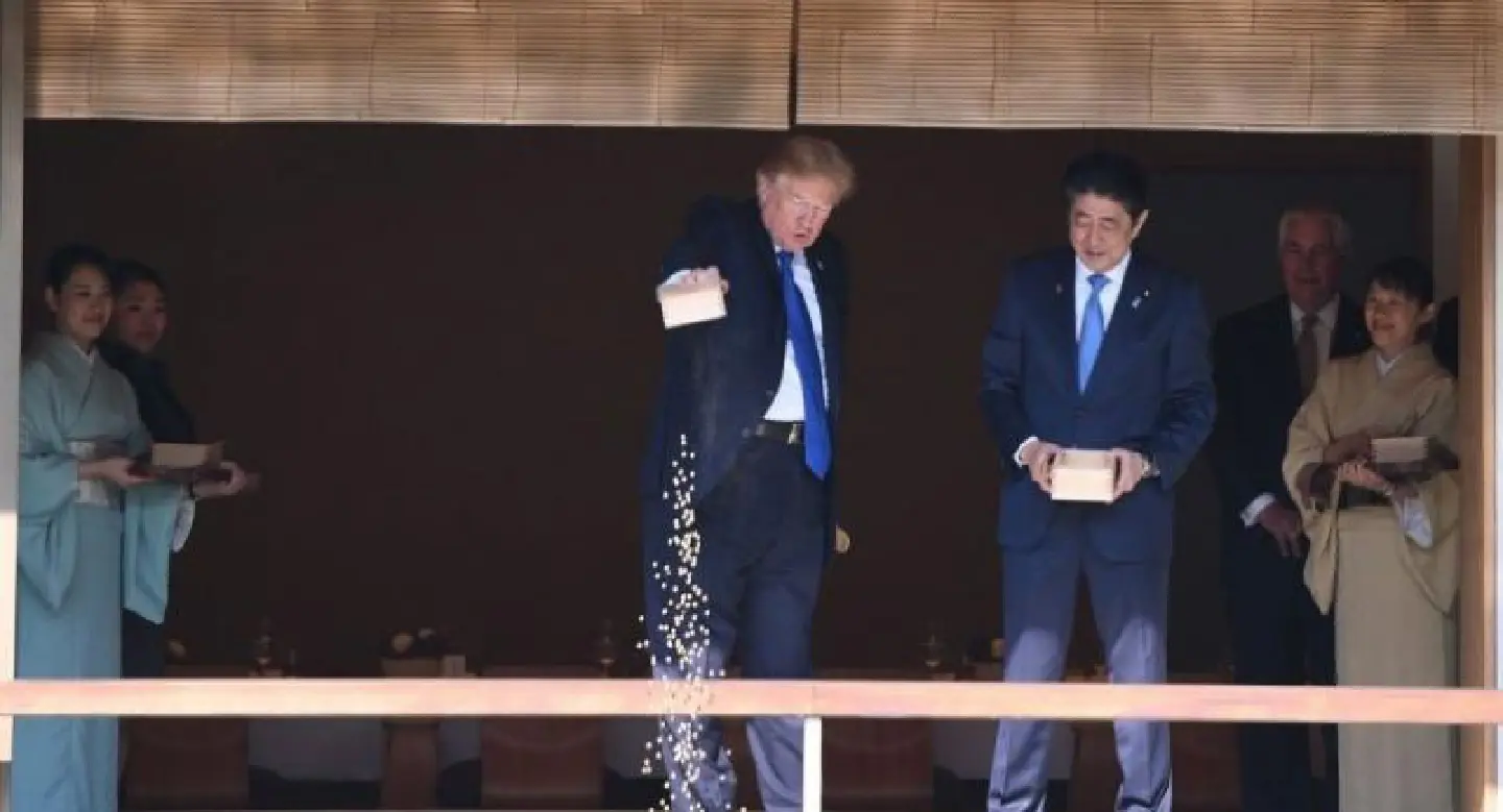 Trump dump delights peckish Japanese fish, outrages Twitter Trump dump delights peckish Japanese fish, outrages Twitter