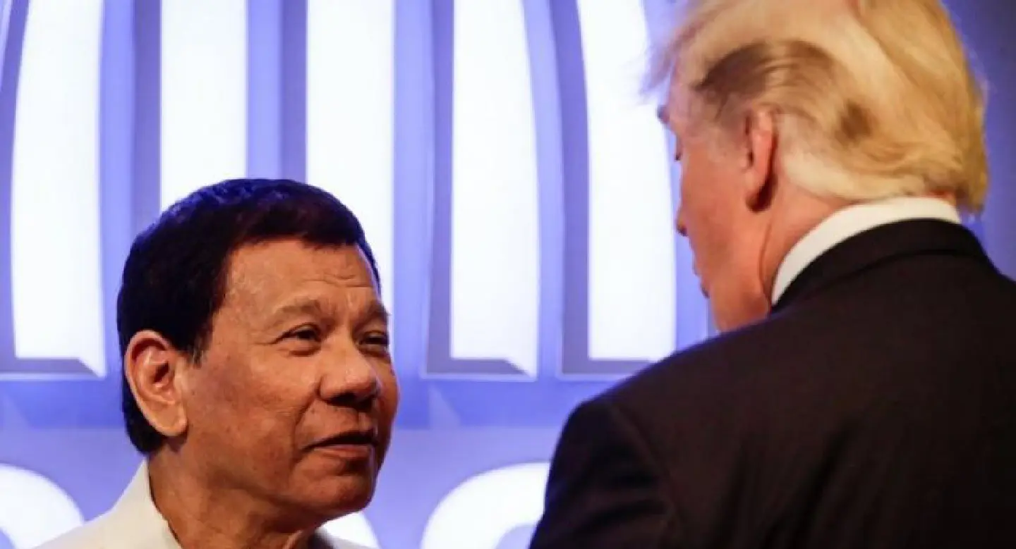 Philippines' Duterte all smiles as he meets Trump Philippines' Duterte all smiles as he meets Trump