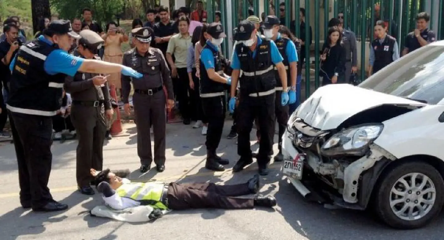 Police re-enact car accident at Health Ministry as charges filed