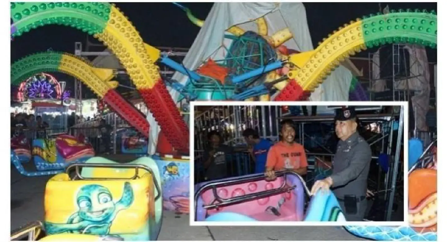 Samut Prakan funfair accident leaves 14 injured Samut Prakan funfair accident leaves 14 injured