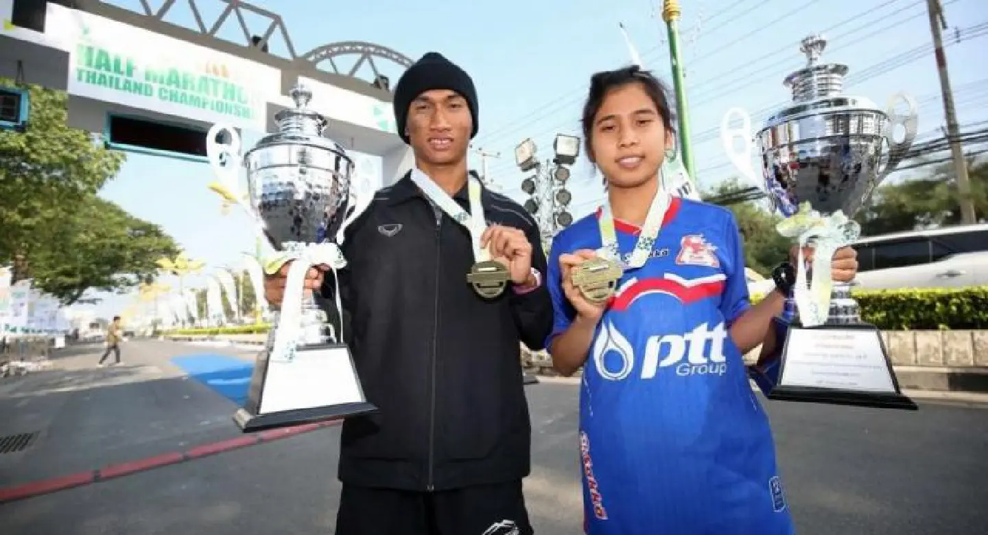 Thanathip and Nond win River Kwai Half Marathon Thanathip and Nond win River Kwai Half Marathon