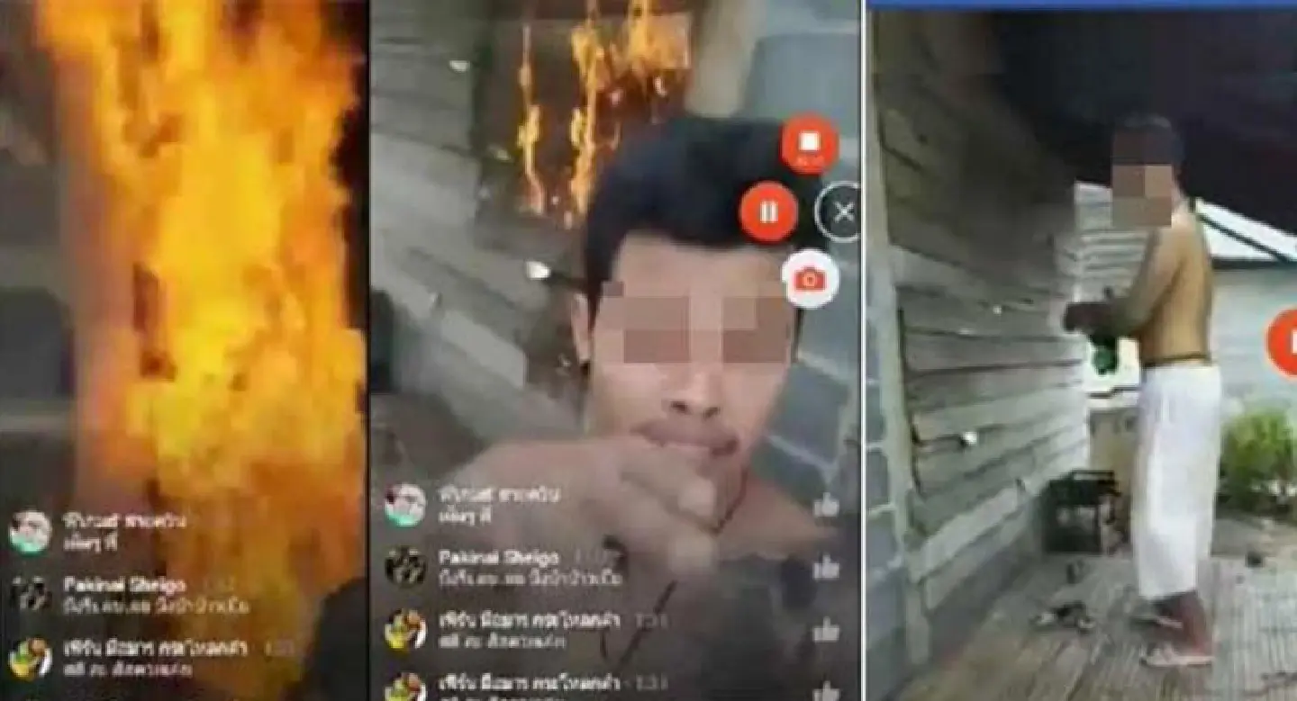 Arrest warrant pending for Facebook Live arson Arrest warrant pending for Facebook Live arson