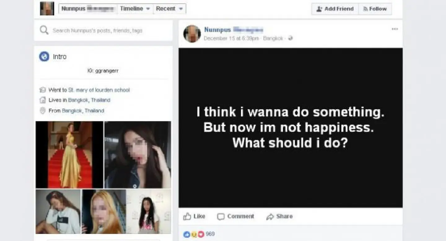 Teen model in apparent suicide in Bangkok Teen model in apparent suicide in Bangkok