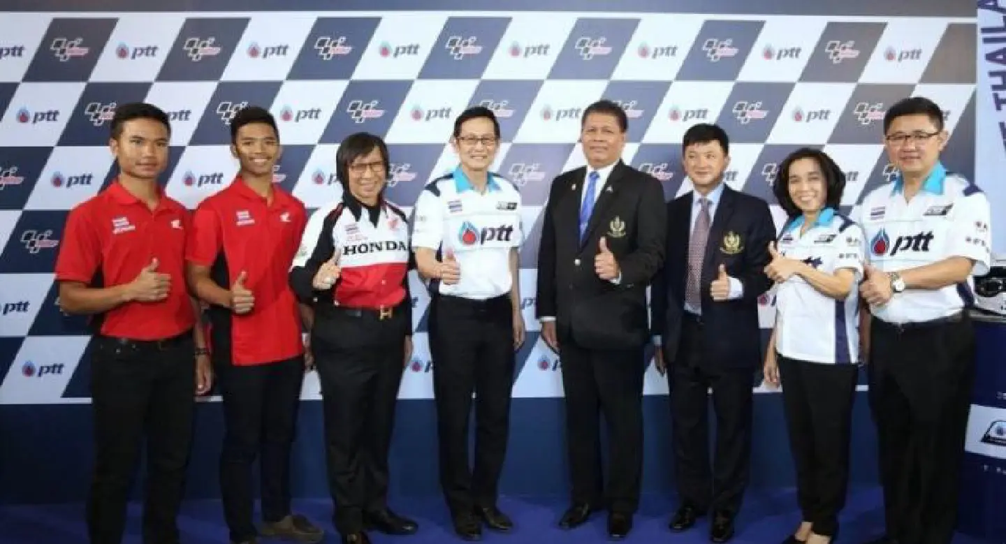 PTT signs Bt80 million deal to lend a hand in hosting 2018 MotoGP PTT signs Bt80 million deal to lend a hand in hosting 2018 MotoGP